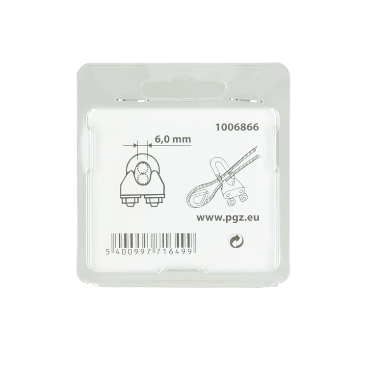 Afbeelding laden in galerijviewer, Mack 1006866 - 4 staaldraadklemmen crosby verzinkt 6mm bl | 5 stuks
