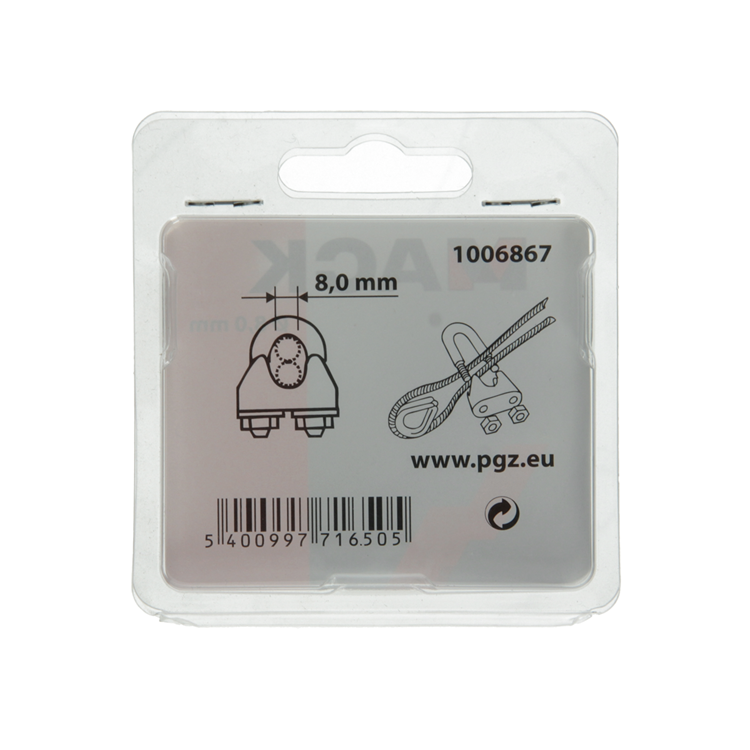 Afbeelding laden in galerijviewer, Mack 1006867 - 2 staaldraadklemmen crosby verzinkt 8mm bl | 5 stuks
