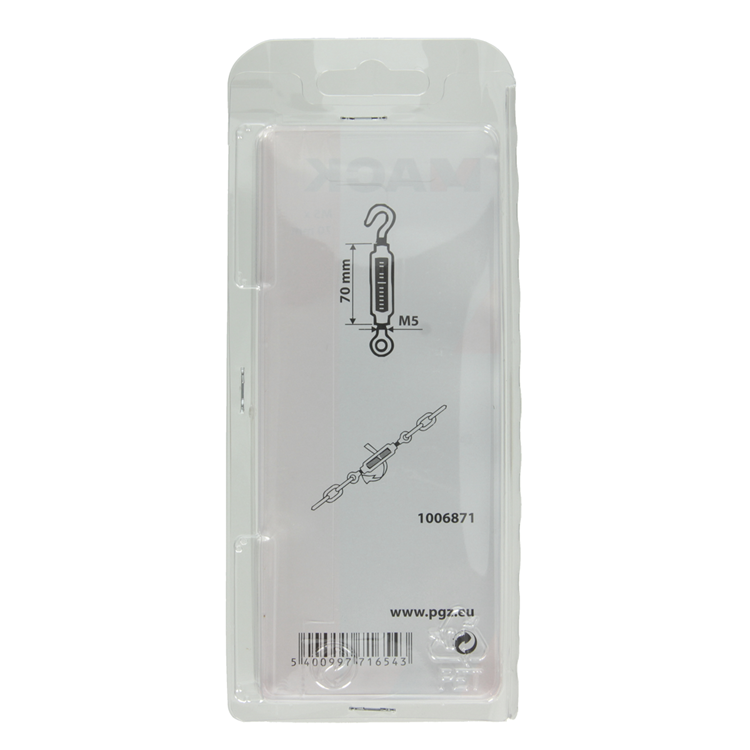 ギャラリービューアに画像をロードする, Mack 1006871 - 2 spanners: oog + haak verzinkt m5x70mm bl | 5 stuks
