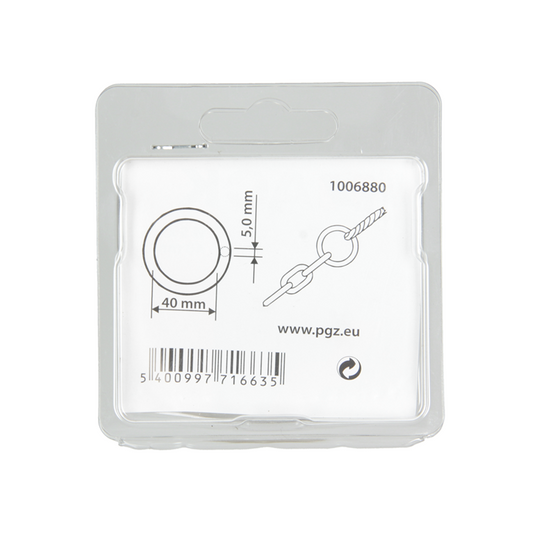 Mack 1006880 - 1 oogring dichtgelast 5x40mm bl | 5 stuks