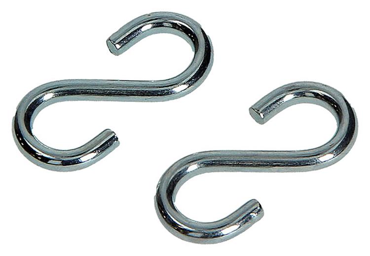 Afbeelding laden in galerijviewer, Mack 1008534 - 2 open s-haken 4,4 x 40mm verzinkt | 10 stuks
