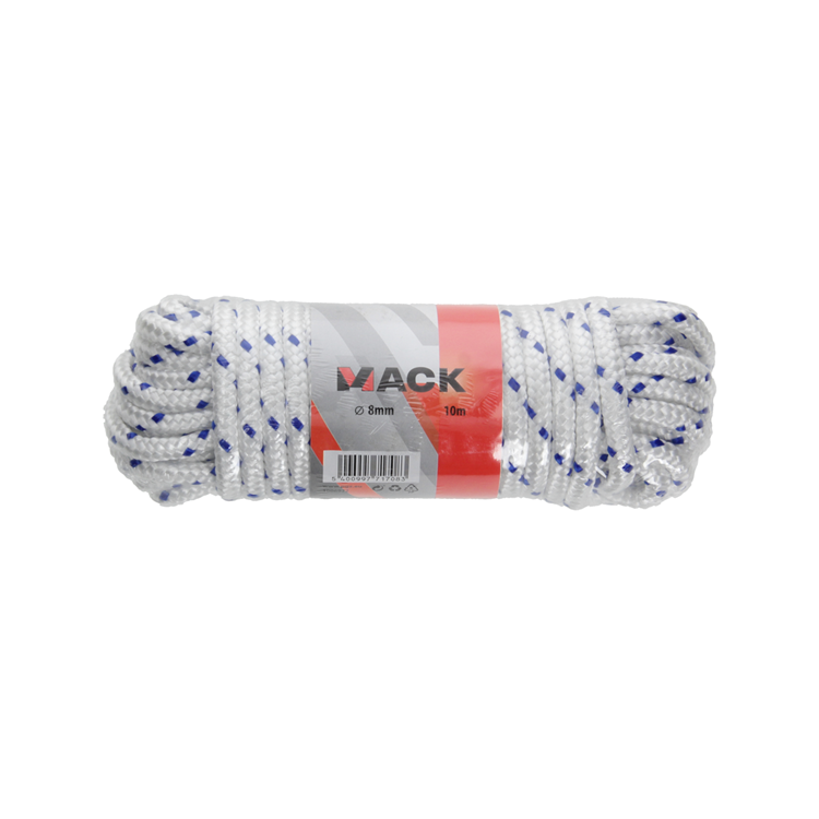ギャラリービューアに画像をロードする, Mack 1006922 - pp gevlochten wit blauw streng8mm 10m | 5 stuks
