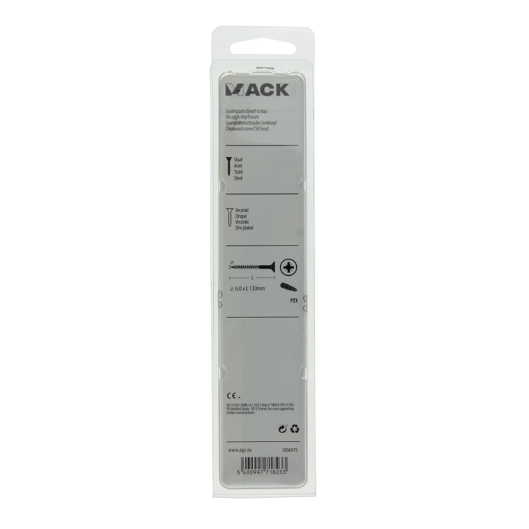 Laden Sie das Bild in Galerie -Viewer, Mack 1006975 - spaanplaatschroef vz kop geelverzinkt 4st 6 x 130mm | 5 stuks
