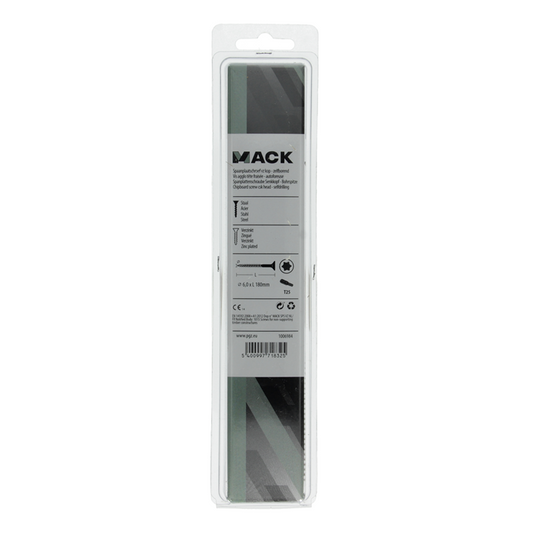 Mack 1006984 - spaanplschrf. vzkop-zelfb geelverzinkt 4st 6 x 180mm | 5 stuks