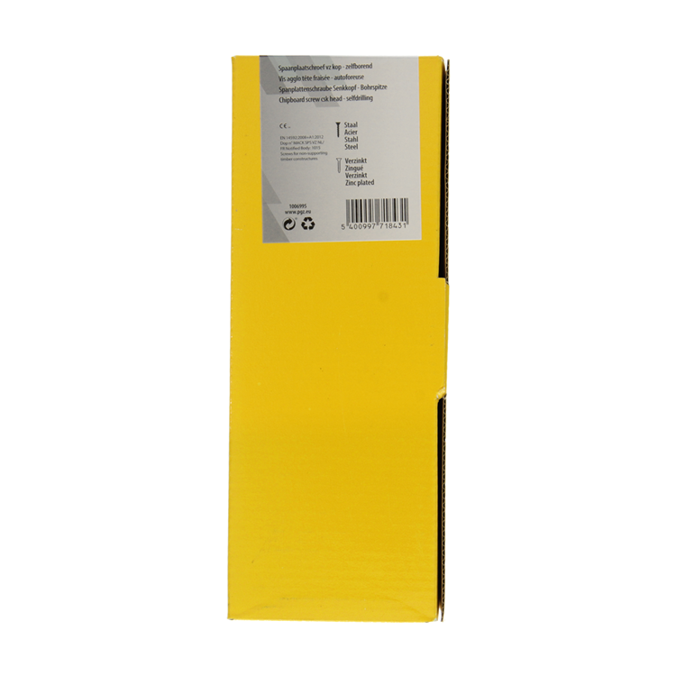 Afbeelding laden in galerijviewer, Mack 1006995 - spaanplschrf. vzkop-zelfb geelverzinkt 50st 6 x 180mm | 2 stuks
