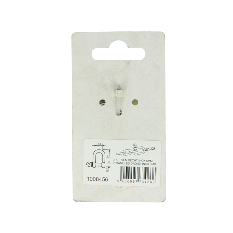 Laden Sie das Bild in Galerie -Viewer, Mack 1008456 - 2 kelven recht 6mm inox | 10 stuks
