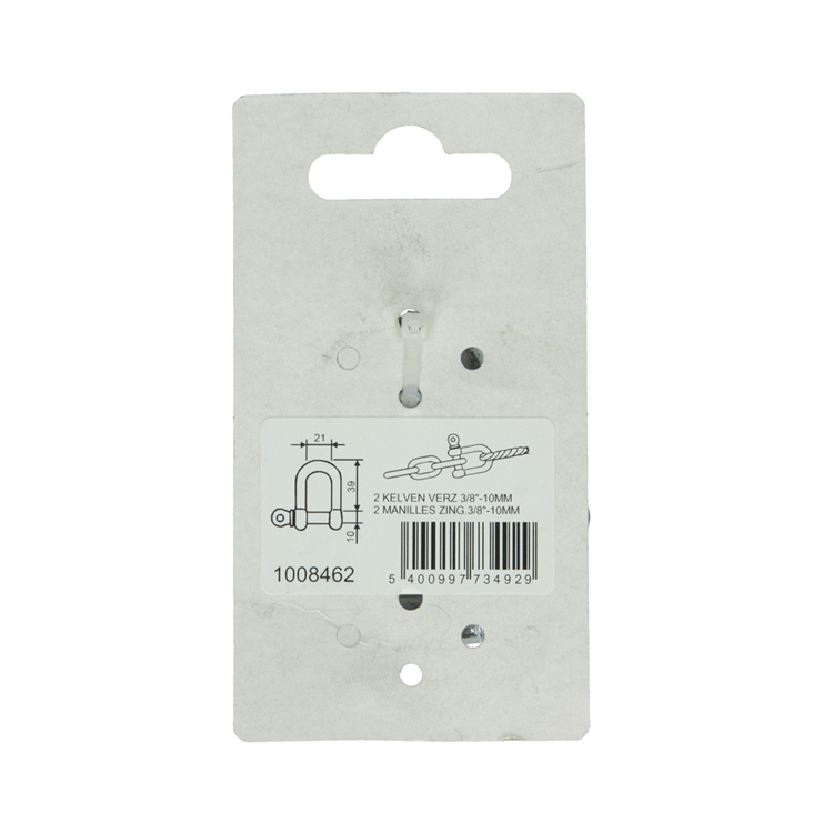 Afbeelding laden in galerijviewer, Mack 1008462 - 2 kelven recht 10mm verzinkt | 10 stuks
