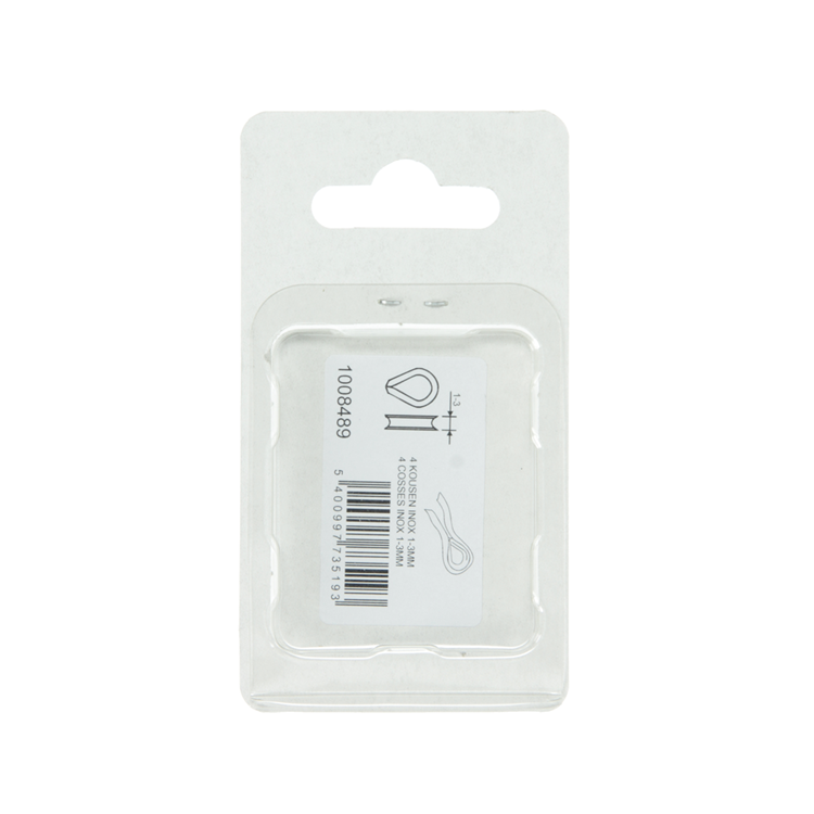 Afbeelding laden in galerijviewer, Mack 1008489 - 4 kousen 2mm inox | 10 stuks
