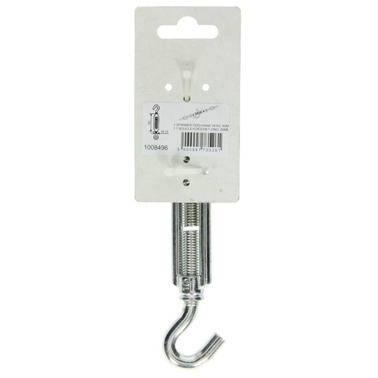Mack 1008496 - 1 spanner oog + haak m10 x 80mm verzinkt | 10 stuks
