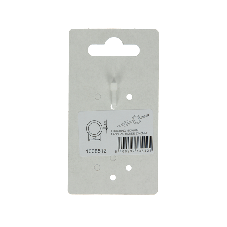 Afbeelding laden in galerijviewer, Mack 1008512 - 1 oogring dichtgelast 5 x 40mm verzinkt | 10 stuks
