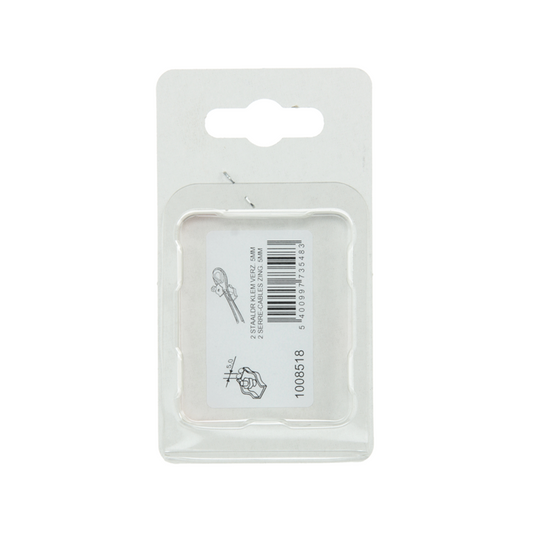 Mack 1008518 - 2 staaldraadklemmen 5mm simplex verzinkt | 10 stuks