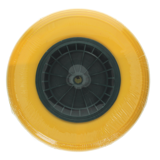 1039748 - lekvrij kruiwagenwiel ø 400 groene velg | 3 stuks