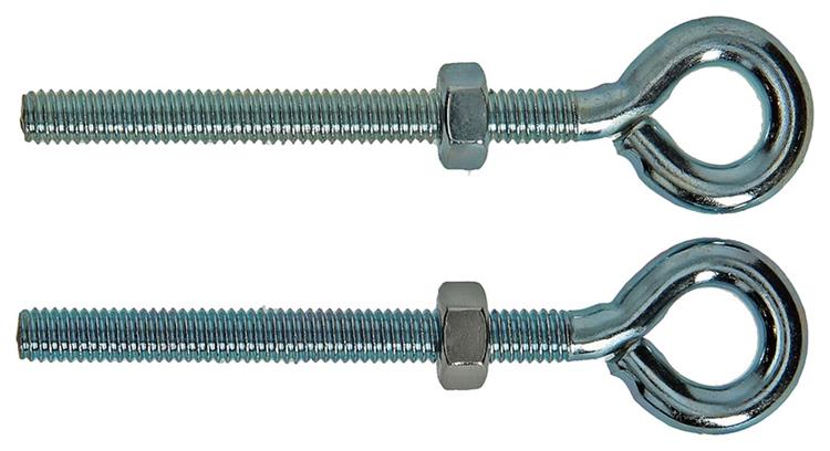 Afbeelding laden in galerijviewer, Mack 1008548 - 2 oogbouten + moer m6 x 60mm verzinkt | 10 stuks
