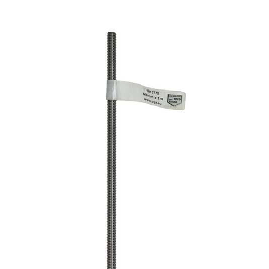 Mack 1015775 - draadeinden inox a2 din 976 m8x1m | 10 stuks