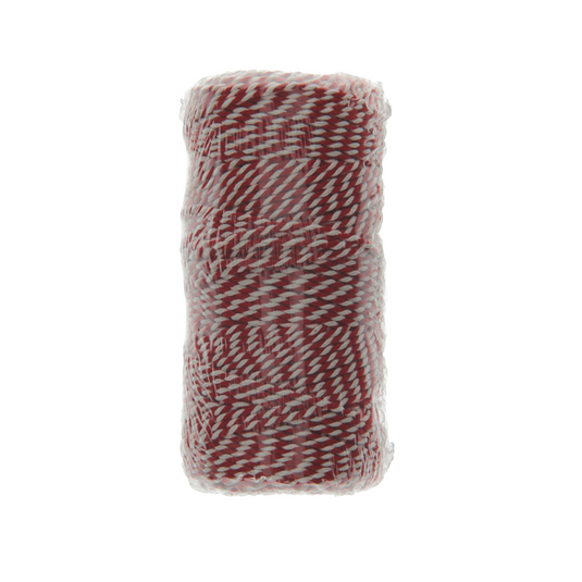Mack 1014100 - paktouw jute rood wit 1mm ca 90m | 10 stuks