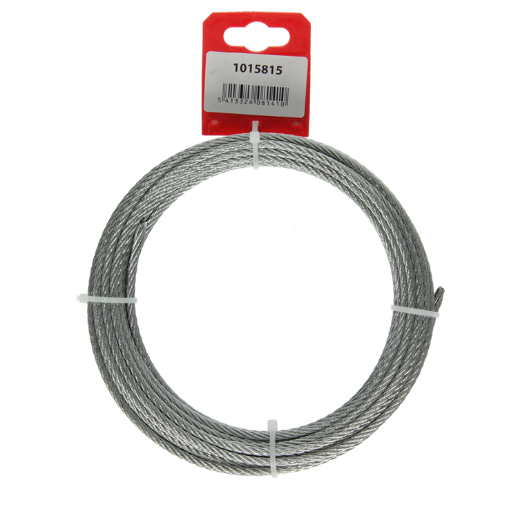Chargez l'image dans la visionneuse de la galerie, Mack 1015815 - verzinkte staalkabel 6x7 10m 4mm wll 170 kg din en 12385-4 | 5 stuks
