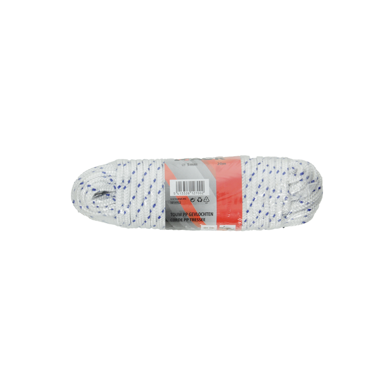 Laden Sie das Bild in Galerie -Viewer, Mack 1014932 - pp gevlochten wit blauw streng5mm 20m | 5 stuks
