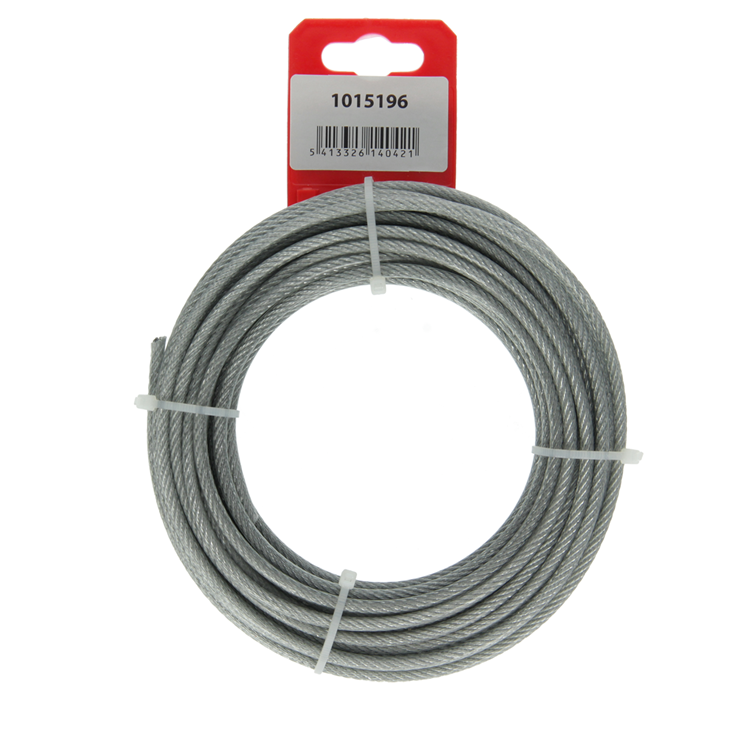 Afbeelding laden in galerijviewer, Mack 1015196 - staalkabel pvc mantel 6x7 10m 3-4mm wll 100kg din en12385-4 | 5 stuks

