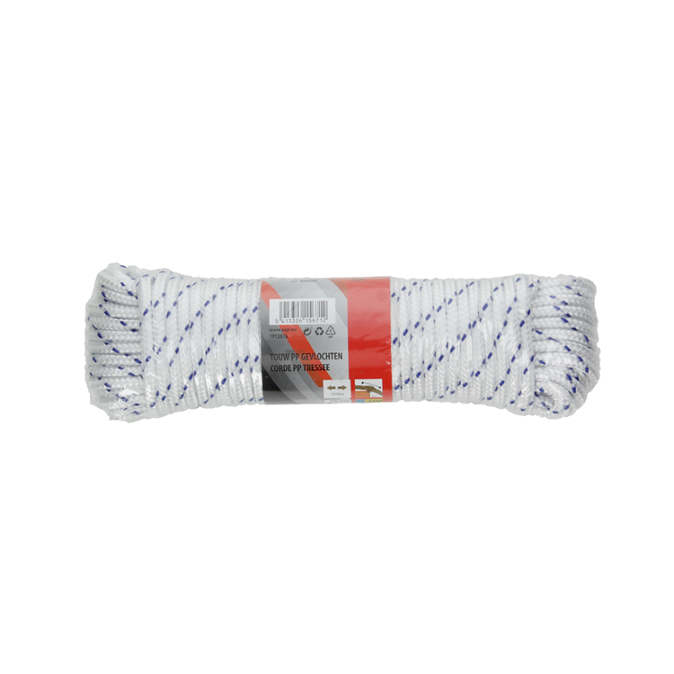 Afbeelding laden in galerijviewer, Mack 1013976 - pp gevlochten wit blauw streng6mm 20m | 5 stuks
