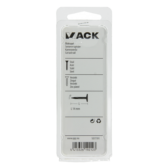 Mack 1017191 - bloknagel staal verzinkt 50 gr14 mm | 10 stuks