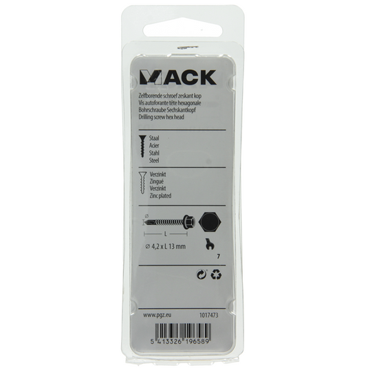 Mack 1017473 - zelfborende schroef zesk.kop verz. 30st 4,2 x 13 mm | 10 stuks