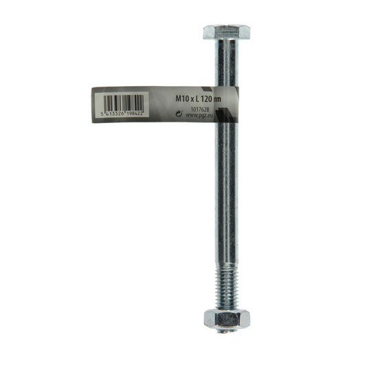 Mack 1017628 - mekaniekbout + moer staal verzinkt 1 st m10 x 120 mm | 10 stuks