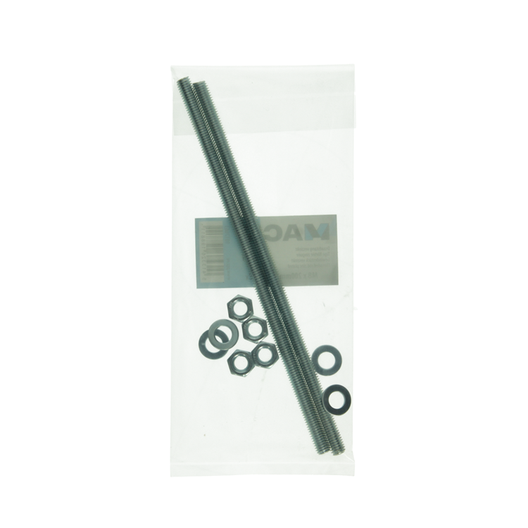 ギャラリービューアに画像をロードする, Mack 1017663 - draadeinde + sluitring + moer verz. 2st m8 x 200 mm | 5 stuks
