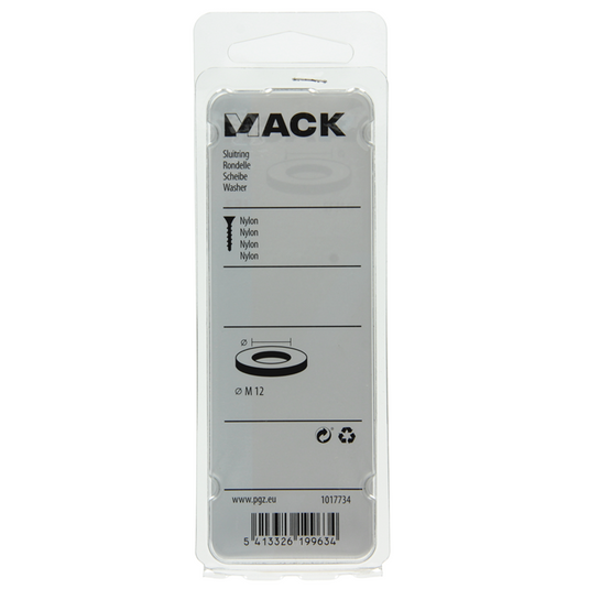 Mack 1017734 - sluitring nylon 4 st m12 | 10 stuks
