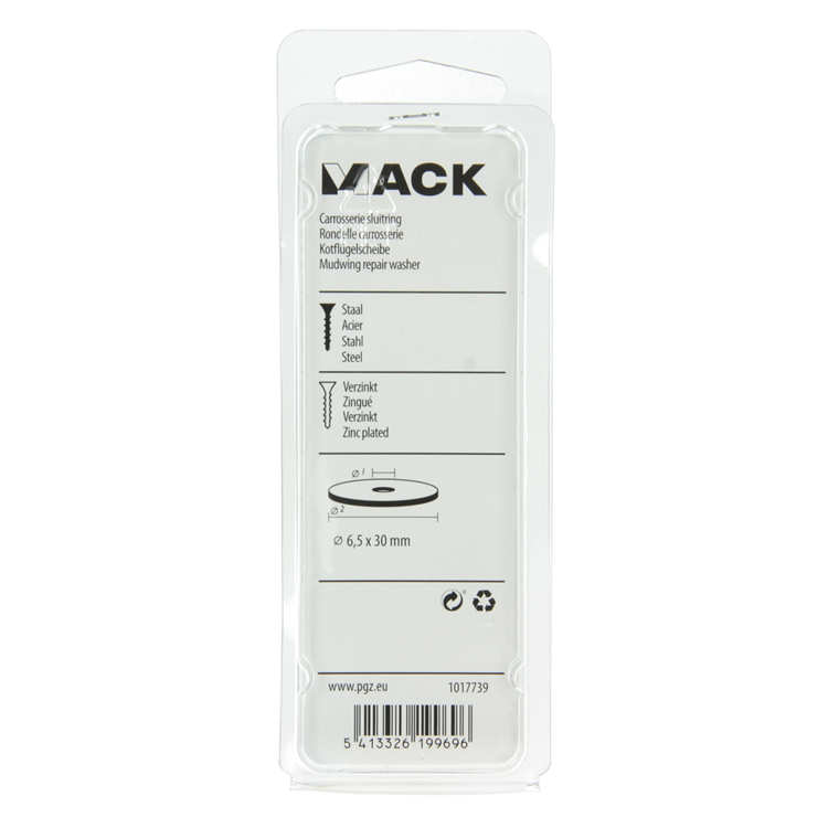 Afbeelding laden in galerijviewer, Mack 1017739 - carrosserie sluitring verzinkt12 st 6,5 x 30 mm | 10 stuks
