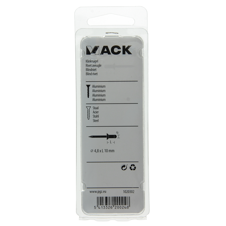 Afbeelding laden in galerijviewer, Mack 1020302 - 28 blindnieten alu 4,8x10mm | 5 stuks
