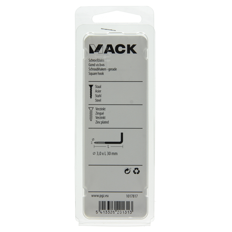 ギャラリービューアに画像をロードする, Mack 1017817 - schroefduim staal verzinkt 16st 3,0 x 30 mm | 10 stuks
