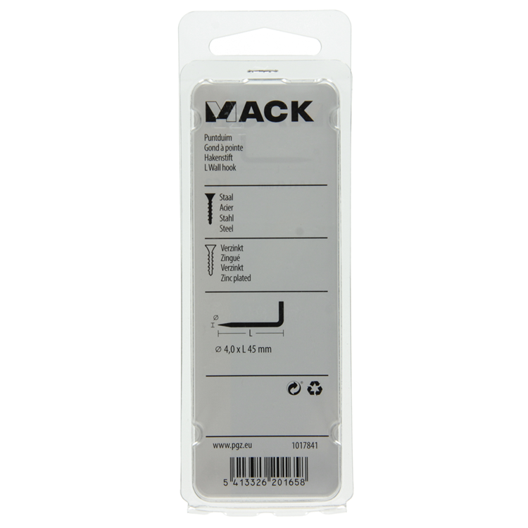 Afbeelding laden in galerijviewer, Mack 1017841 - puntduim staal verzinkt 7 st 4,0 x 45 mm | 10 stuks
