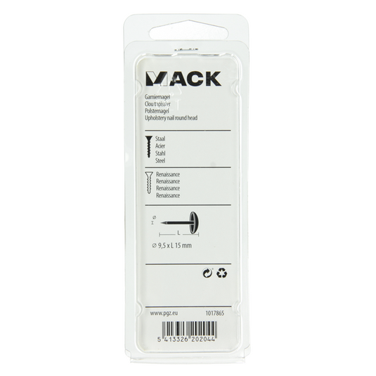 Mack 1017865 - garniernagel staal renaissance 25 st 9,5x15 mm | 10 stuks