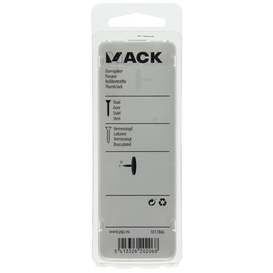 Mack 1017866 - duimspijker staal vermessingd 100 st | 10 stuks