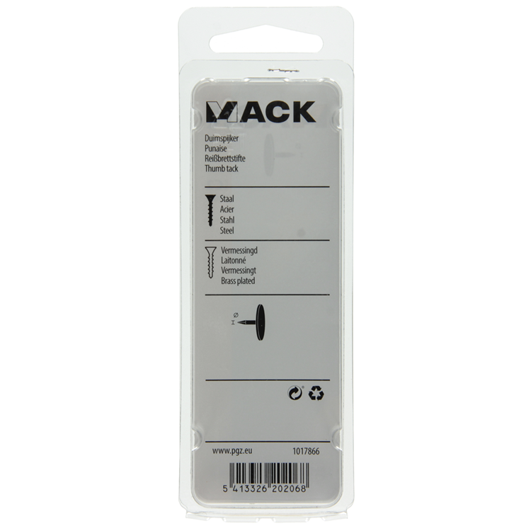 Afbeelding laden in galerijviewer, Mack 1017866 - duimspijker staal vermessingd 100 st | 10 stuks
