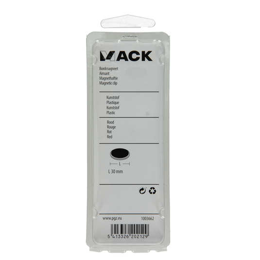 Mack 1003662 - bordmagneet kunststof rood 4 st 30mm | 10 stuks
