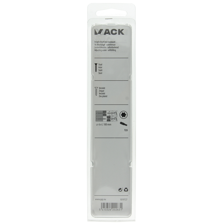 Afbeelding laden in galerijviewer, Mack 1019727 - regelschroef verzinkt 10 st 6 x 100 mm | 5 stuks
