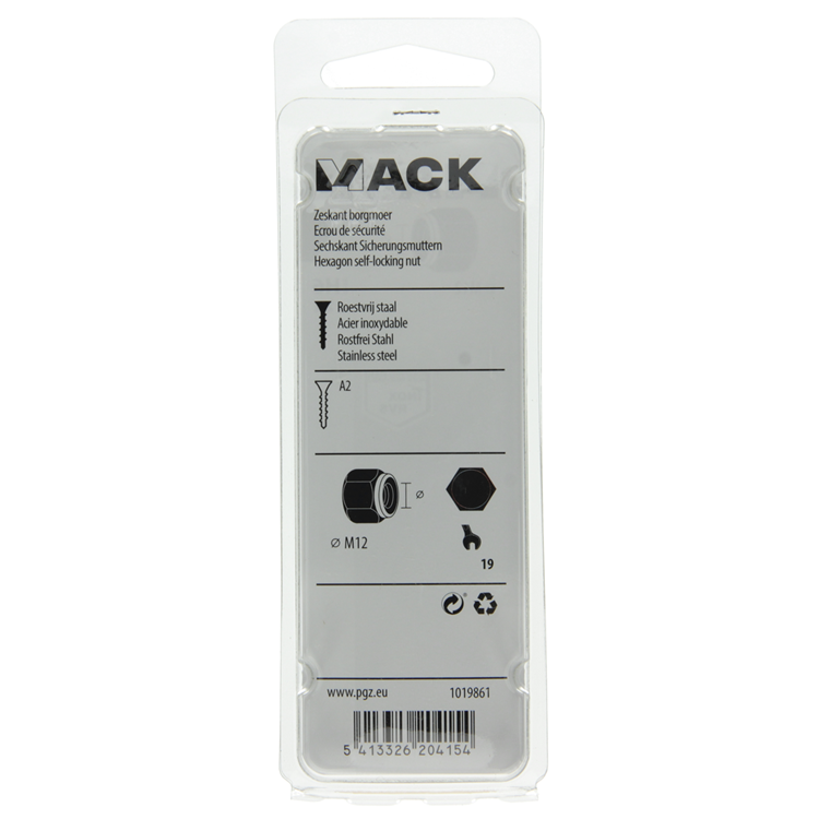 Chargez l'image dans la visionneuse de la galerie, Mack 1019861 - zeskant borgmoer inox a2 2 st m 12 | 10 stuks
