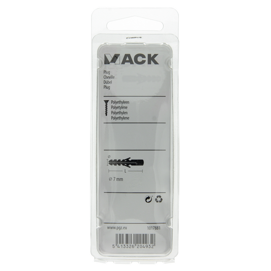 Mack 1017881 - plug polyethyleen 20 st 7 mm | 5 stuks