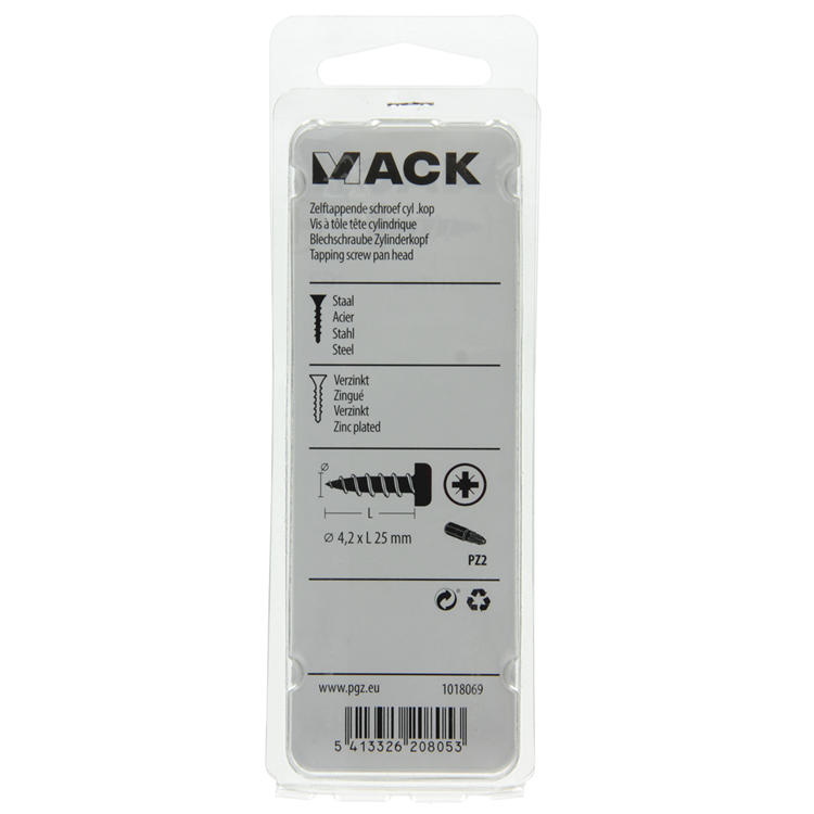 Afbeelding laden in galerijviewer, Mack 1018069 - zelftappende schroef cylkop verz. 42 st 4,2 x 25 mm | 5 stuks
