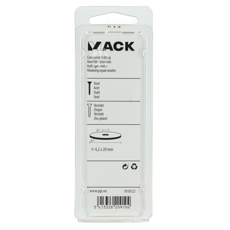 Afbeelding laden in galerijviewer, Mack 1018122 - carrosserie sluitring verzinkt80 st 4,2 x 20 mm | 5 stuks
