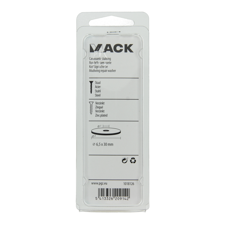 Afbeelding laden in galerijviewer, Mack 1018126 - carrosserie sluitring verzinkt40 st 6,5 x 30 mm | 5 stuks
