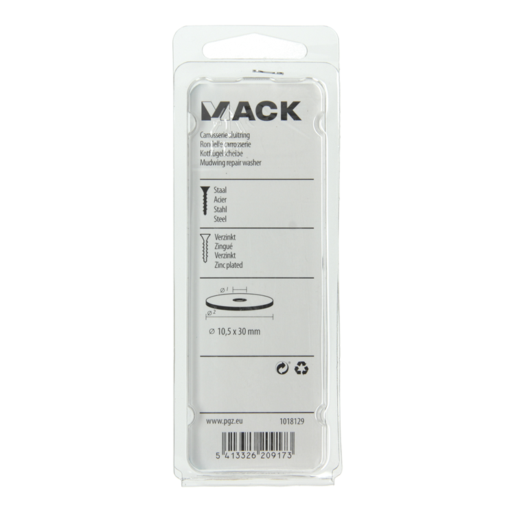 Afbeelding laden in galerijviewer, Mack 1018129 - carrosserie sluitring verzinkt40 st 10,5 x 30 mm | 5 stuks
