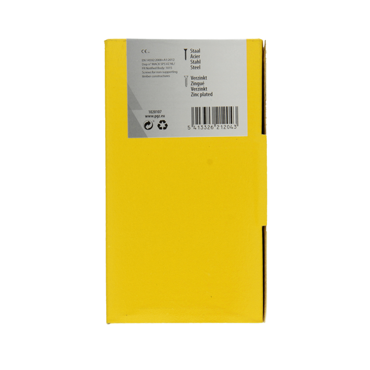 Afbeelding laden in galerijviewer, Mack 1020107 - spaanplaatschroef vz kop geelvz 200 st 4,5 x 60 mm | 2 stuks
