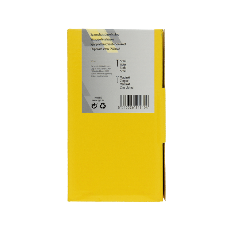 Afbeelding laden in galerijviewer, Mack 1020113 - spaanplaatschroef vz kop geel vz 200 st 5,0 x 40 mm | 3 stuks
