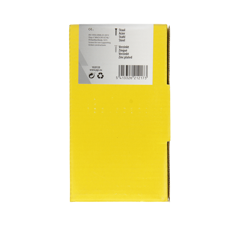 Afbeelding laden in galerijviewer, Mack 1020120 - spaanplaatschroef vz kop geel vz 100 st 5,0 x 100 mm | 2 stuks
