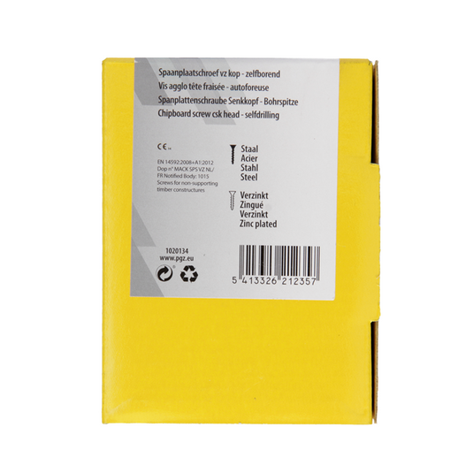 Mack 1020134 - spaanplaatschroef vz kp-zelfb.gvz 200st 3,5 x 50 mm | 5 stuks
