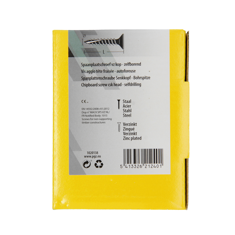 Afbeelding laden in galerijviewer, Mack 1020138 - spaanplaatschroef vz kp-zelfb.gvz 200st 4,0 x 35 mm | 5 stuks
