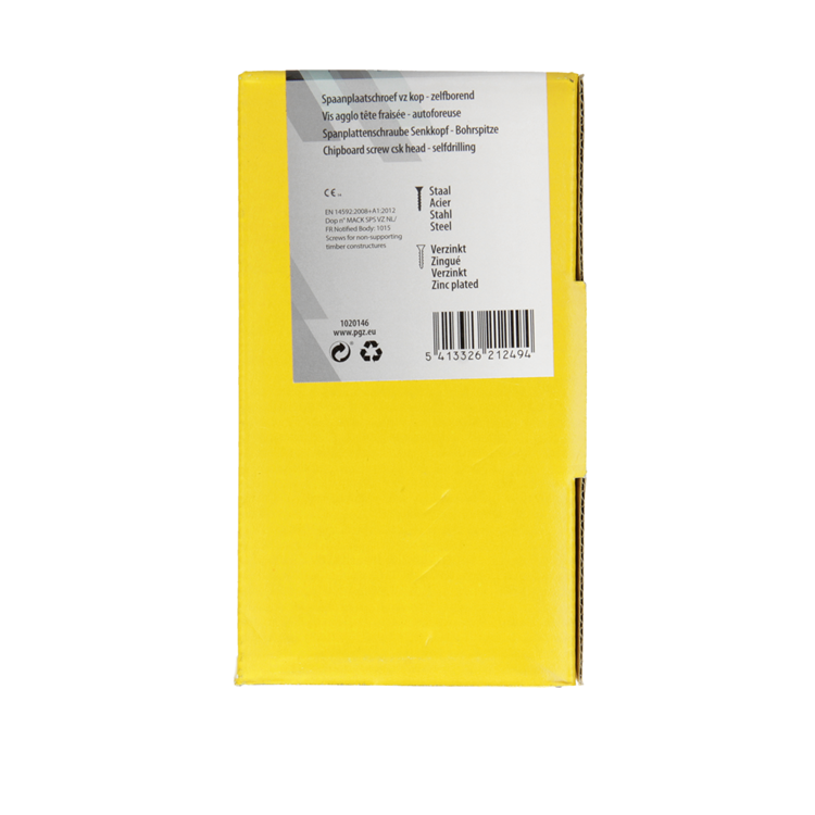 Chargez l'image dans la visionneuse de la galerie, Mack 1020146 - spaanplaatschroef vz kp-zelfb.gvz 200st 4,5 x 45 mm | 3 stuks
