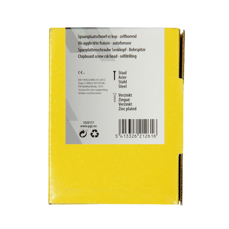 Afbeelding laden in galerijviewer, Mack 1020157 - spaanplaatschroef vz kp-zelfb.gvz 50 st 5,0 x 100 mm | 5 stuks
